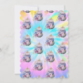 Pumpkins Tie Dye Birthday Uitnodiging (Achterkant)