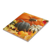 Pumpkins Tile Trivet Tegeltje (Zijkant)