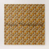 Pumpkins verlaat snoep tekst Happy Thanksgiving Legpuzzel (Verticaal)