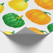Pumpkins waterverf cadeaupapier (Hoek)