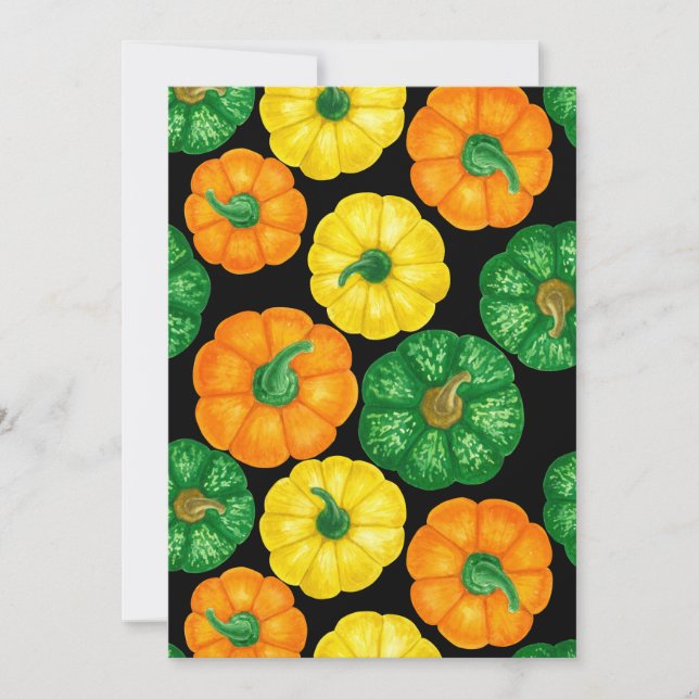 Pumpkins waterverf patroon 3 (Voorkant)