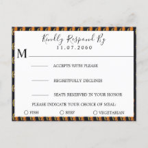 Pumpkins Wedding RSVP-kaart