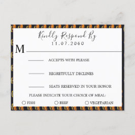 Pumpkins Wedding RSVP-kaart Uitnodiging Briefkaart