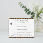 Pumpkins Wedding RSVP-kaart Uitnodiging Briefkaart (Staand voorkant)