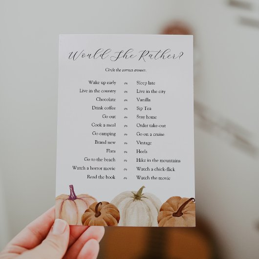 Pumpkins zou ze liever game Kaart