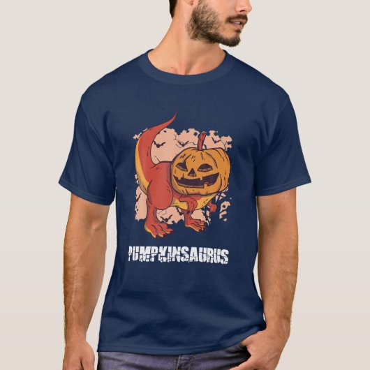 Pumpkinsaurus Pumpkin Rex Halloween T Rex Pumkin H T-shirt (Voorkant)