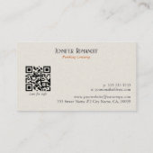 Pumpkinscape Herfst Home Decor Conciërge Visitekaartje (Achterkant)