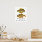 Pumpkinseed Sunfish Art Poster (Keuken)