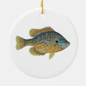 Pumpkinseed Sunfish Keramisch Ornament (Achterkant)