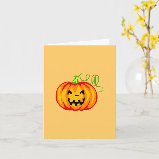 Pumpkint Kaart (Gele Bloem)