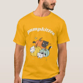 pumpkitten welkome herfst en halloween t-shirt (Voorkant)