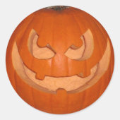 Pumpky De Jack-o'-lantaarn Ronde Sticker (Voorkant)