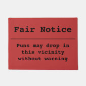 Pun Alert Doormat Deurmat (Voorkant)