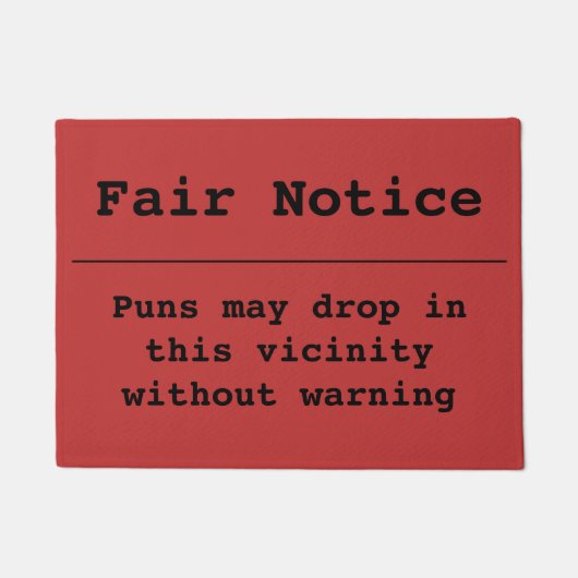 Pun Alert Doormat Deurmat (Voorkant)