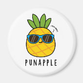 Pun-apple Grappig Fruit Ananas Pun Magneet (Voorkant)