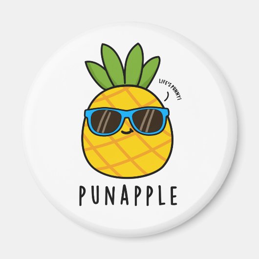 Pun-apple Grappig Fruit Ananas Pun Magneet (Voorkant)