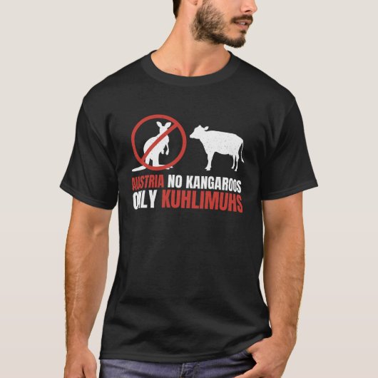 Pun Austria No Kangaroos Only Kuhlimuhs T-shirt (Voorkant)