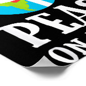 Pun Christmas Sayings Peas On Earth Funny Xmas Gif Poster (Hoek)