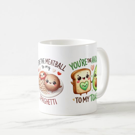 Pun Coffee Mok, Grappig, Valentijnsdag, Gift Koffiemok (Voorkant rechts)