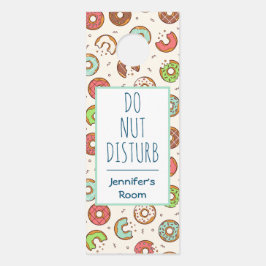 Pun donut Patroon niet storen Deurhanger
