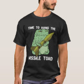 Pun Festive Mistletoe Frog Toad Distressed T-shirt (Voorkant)