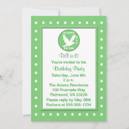 Pun Funny Kinder Flying Birthday Party Kaart