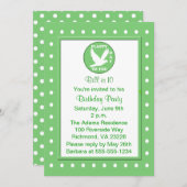 Pun Funny Kinder Flying Birthday Party Kaart (Voorkant / Achterkant)