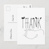 Pun Humor Cat Bedankt Bericht Wordplay Fun Briefkaart (Voorkant / Achterkant)