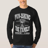 Pun-ishing de familie sinds 1966 World's Pun Champ T-shirt (Voorkant)