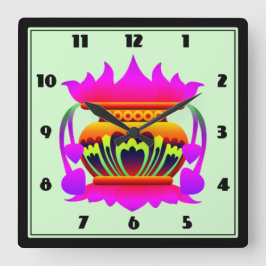 Pun kalasa Sri Lanka traditionele plek van welvaar Vierkante Klok