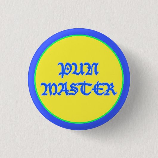 Pun Master Ronde Button 3,2 Cm (Voorkant)