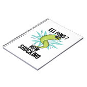 Pun met paling Hoe schokkend Grappige dierenpun  Notitieboek (Linkerzijde)