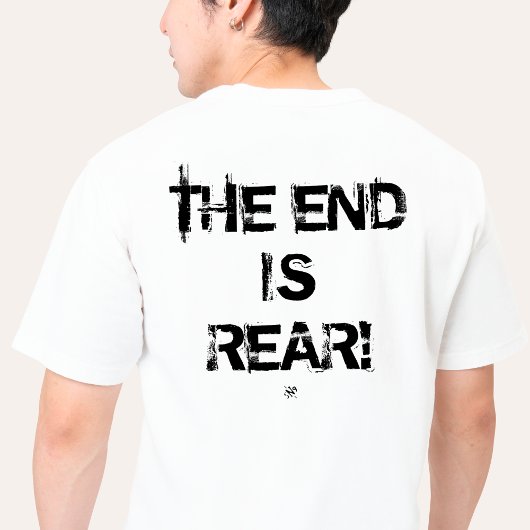 Pun on pessimisme - Het einde is achter! T-shirt