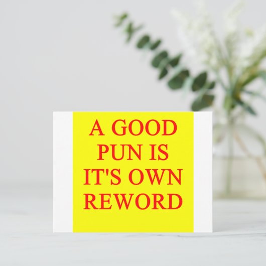 pun op puntje briefkaart (Staand voorkant)