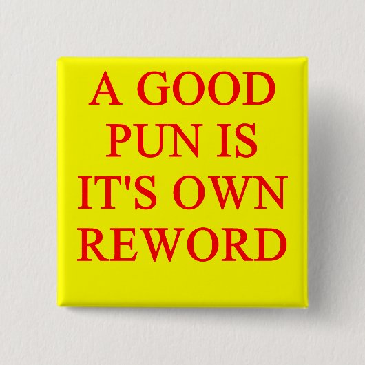 pun op puntje vierkante button 5,1 cm (Voorkant)