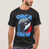 Pun Orca Whale Graphic Orca Crew T-shirt (Voorkant)