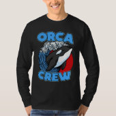 Pun Orca Whale Graphic Orca Crew T-shirt (Voorkant)