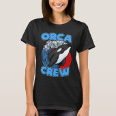 Pun Orca Whale Graphic Orca Crew T-shirt (Voorkant)