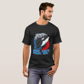 Pun Orca Whale Graphic Sorry Can't Orcas Bye T-shirt (Voorkant volledig)
