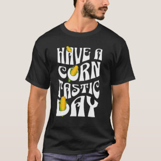 Pun over Corn heeft een corntastische dag roovy le T-shirt