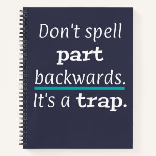 Pun Part Backwards Funny Dad Joke English Teacher Notitieboek