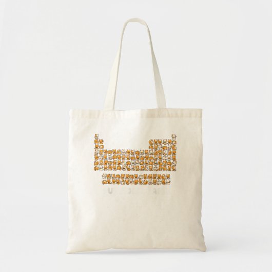 Pun Periodieke Tabel S Tote Bag (Voorkant)