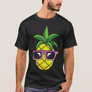 Pun Shades Pineapple Tropische zonnebril Pin T-shirt