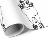 pun tand cadeaupapier (Rol Hoek)