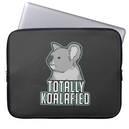 Pun - Totaal Koalafied Laptop Sleeve (Voorkant)