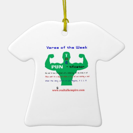 PUN - versiering Keramisch Ornament (Voorkant)