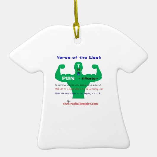 PUN - versiering Keramisch Ornament (Achterkant)