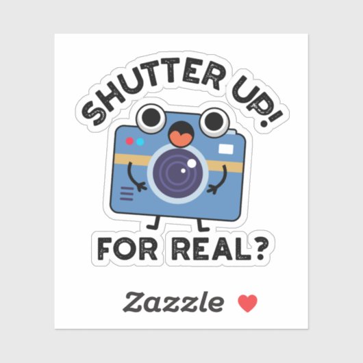 Pun voor echte fotografie sticker (Vel)