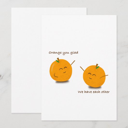 Pun Wenskaart Feestdagenkaart (Voorkant / Achterkant)