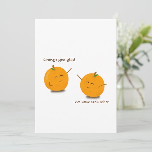 Pun Wenskaart Feestdagenkaart (Staand voorkant)